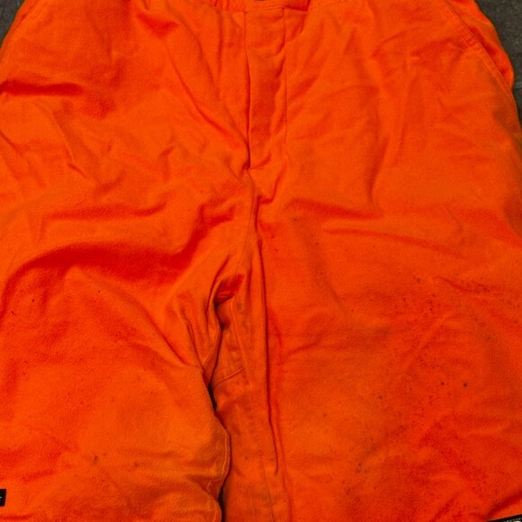 Gander Mountain techH2O mens XL Orange Hunting Pants With Suspenders Quilted...f - Picture 4 of 7